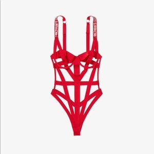 NWT Victoria’s Secret Bondage Teddy Red XL